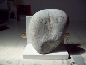photo of a drawing on stone by alan dedman